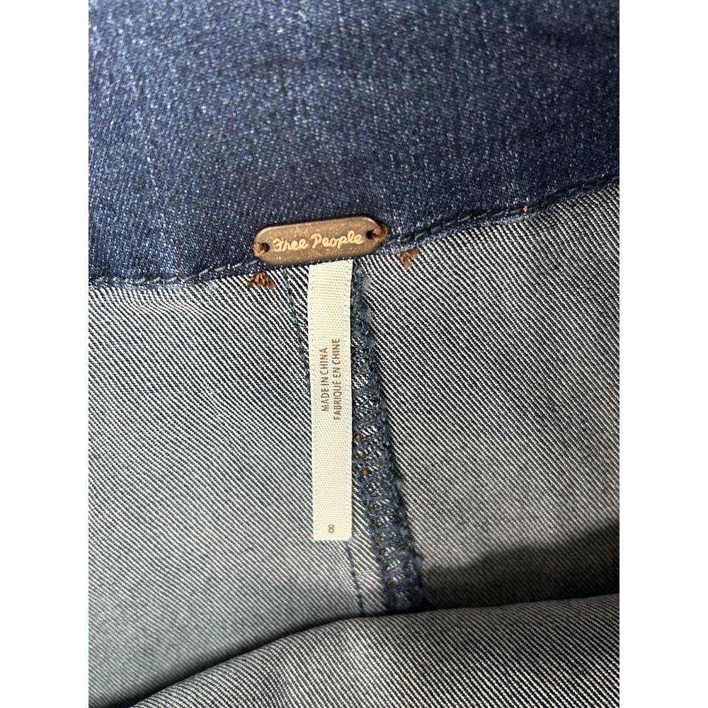 Free People Women's 8 Denim‎ Retro Mini Skirt - Picture 6 of 10